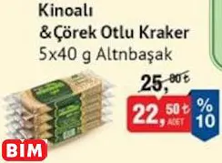 ALTINBAŞAK KİNOALI & ÇÖREK OTLU KRAKER